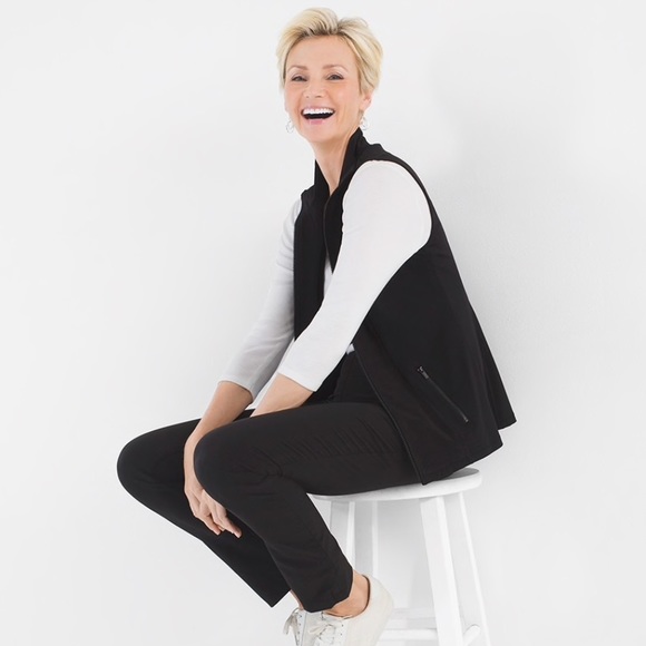 🔥NEW 🚫NO OFFERS🚫 POSH TAKES 20% + I HV COSTS L/12 CHICOS MARINA ZENERGY VEST - Picture 3 of 3